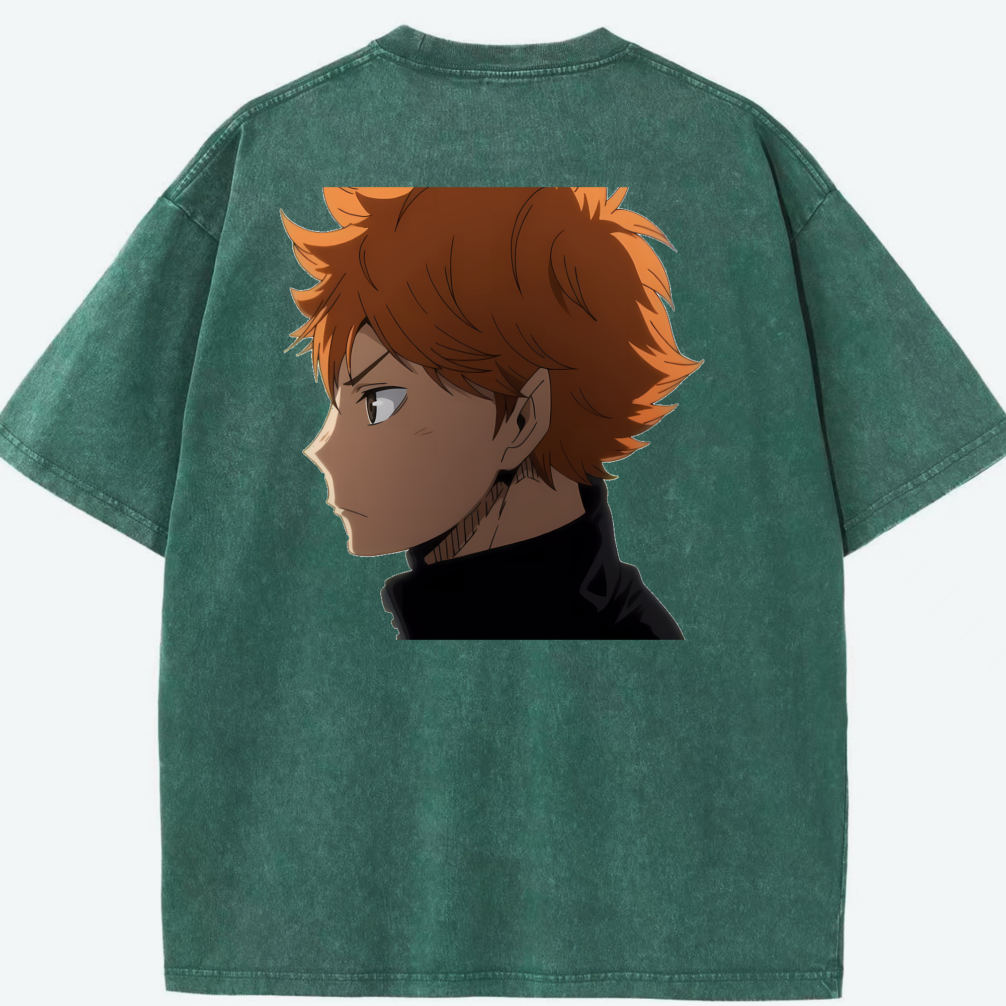 （画像用） ハイキュー!! Haikyu!! 綿100% ヴィンテージ風 半袖Tシャツ（背面プリント）